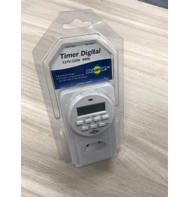 TIMER DIGITAL BIVOLT 127V/220V - BRASFORT - BR8771